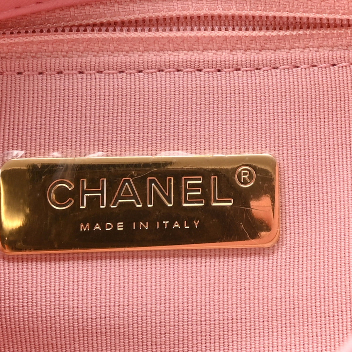 Lambskin Quilted Medium Chanel 19 Flap Light Pink