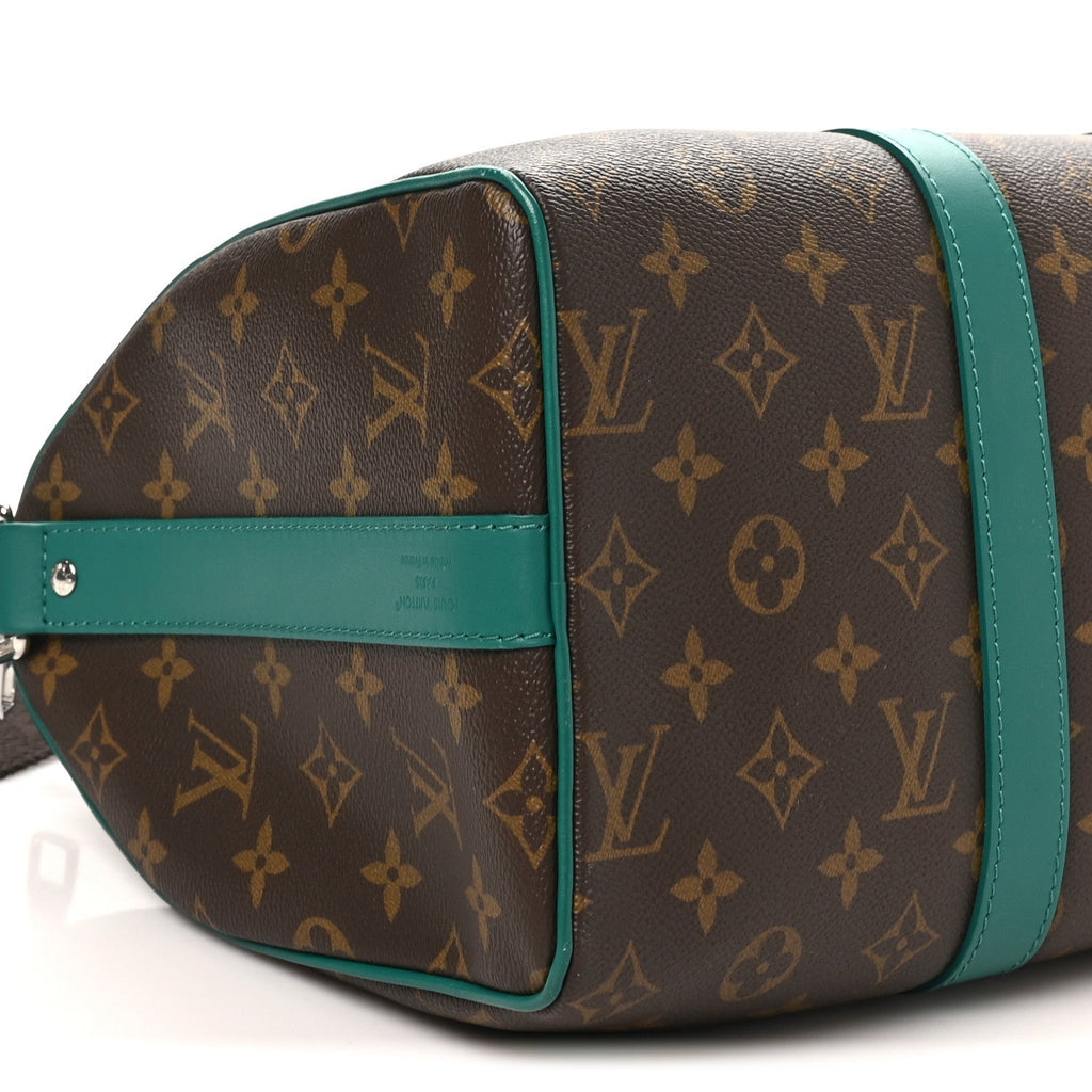 Monogram Macassar Keepall Bandouliere 35 Borneo Green