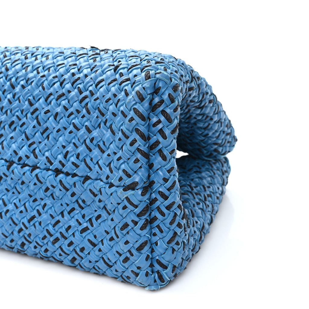 Nappa Intrecciato Large Cabat Blue Black
