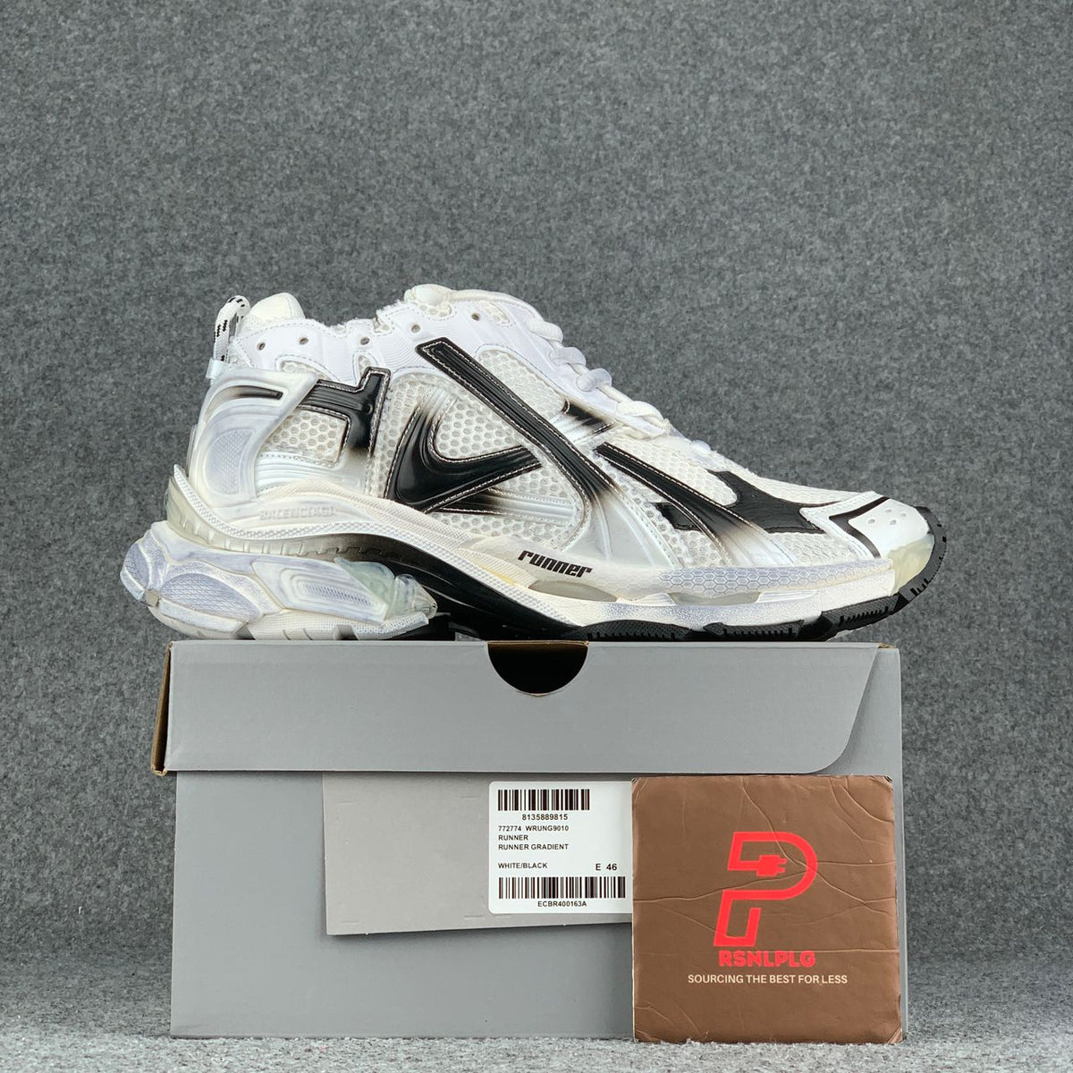 Balenciaga Runner Sneaker 'Worn-Out - Grey White Black'