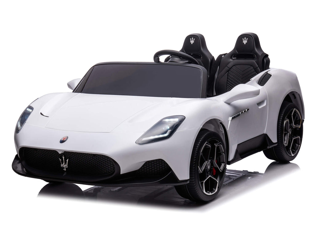 24V Maserati MC20 Two-Seater Kids Ride On Car with Remote - White