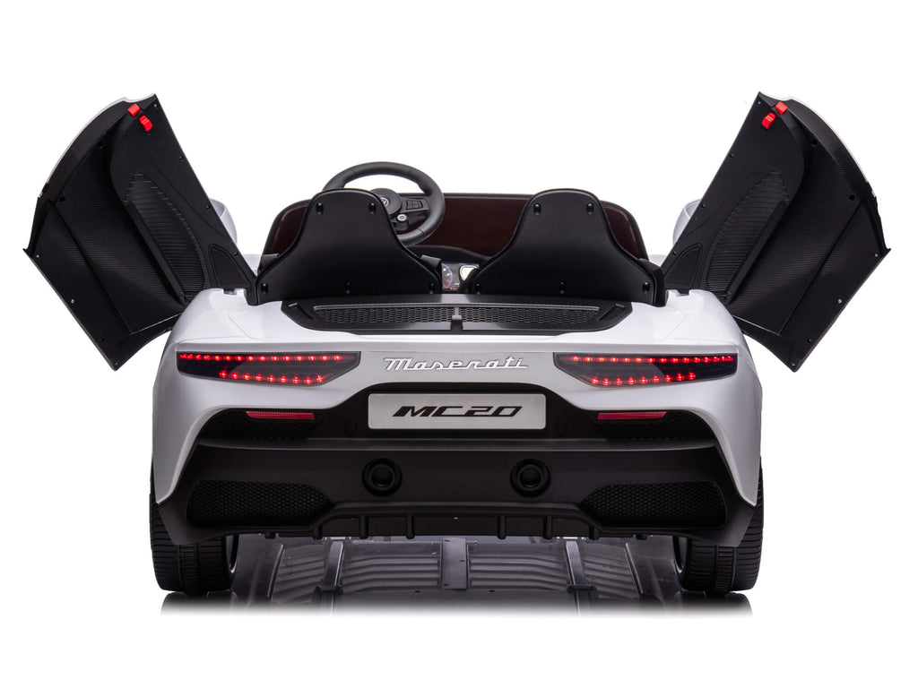 24V Maserati MC20 Two-Seater Kids Ride On Car with Remote - White