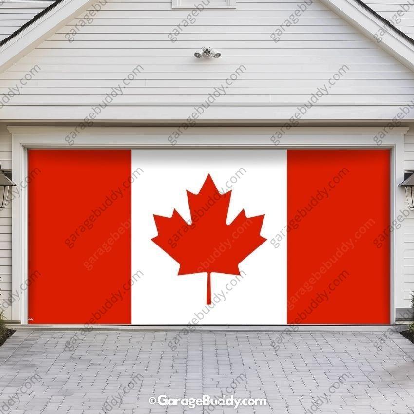 Canada Flag (Plain) | Patriotic Garage Door Cover
