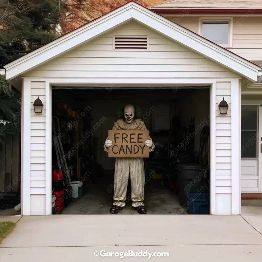 Candy Clown (Limited Edition) | Halloween Garage Door Cover