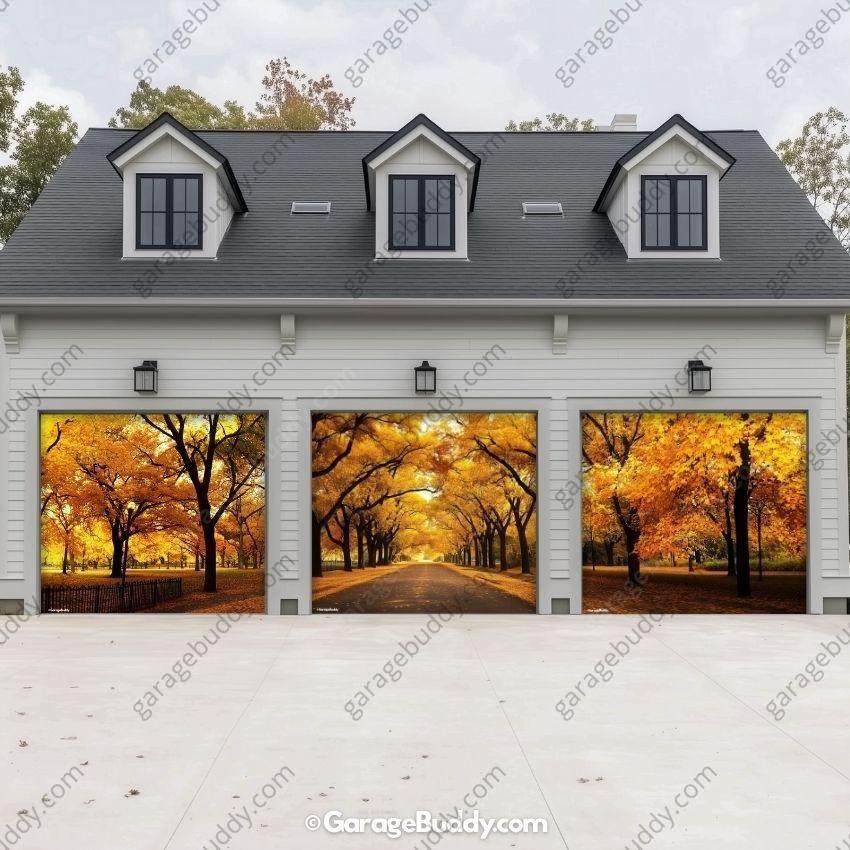 Golden Trail | Nature Garage Door Cover