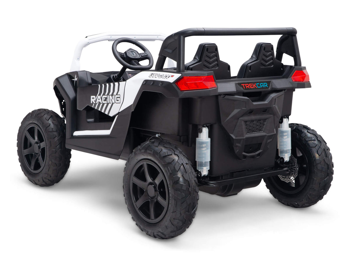 24V TREKCAR Rayder Ride-On Buggy - White
