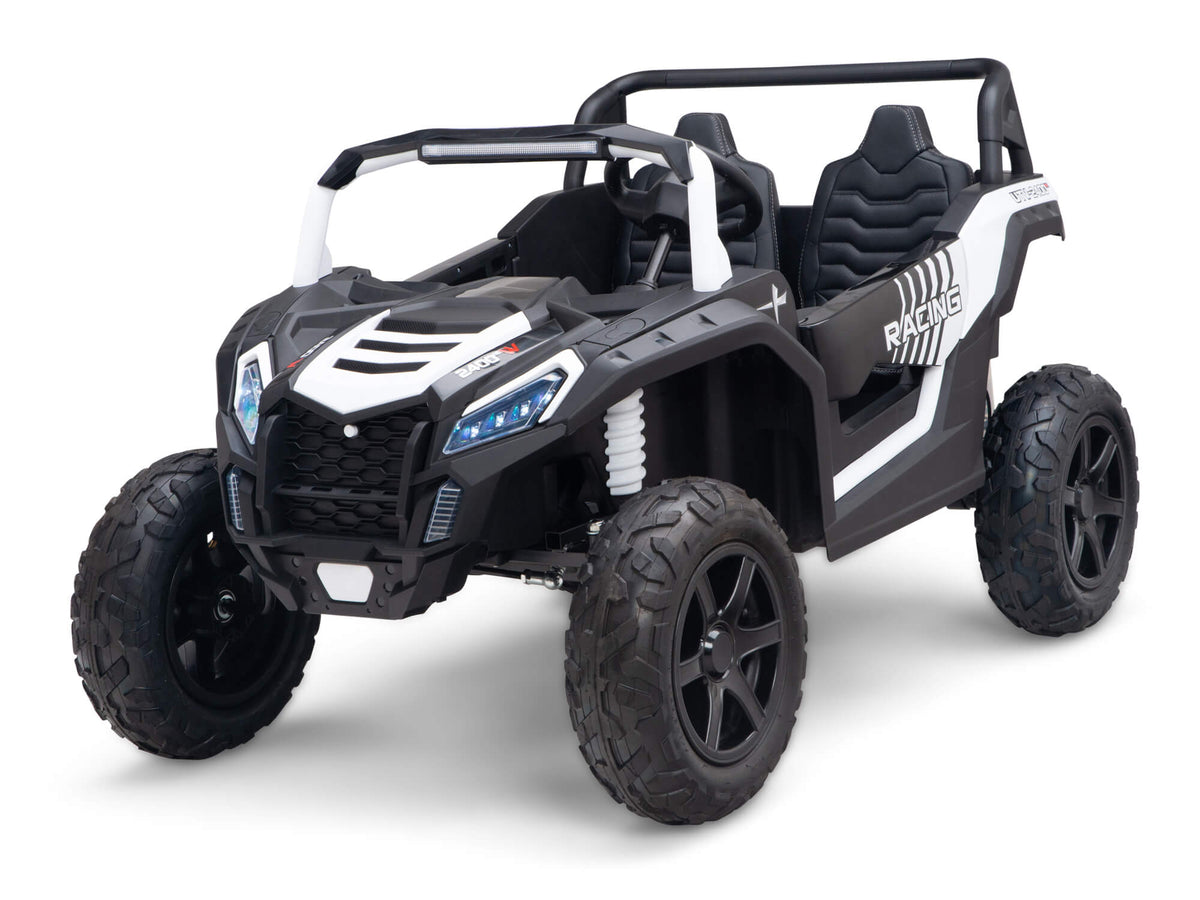 24V TREKCAR Rayder Ride-On Buggy - White