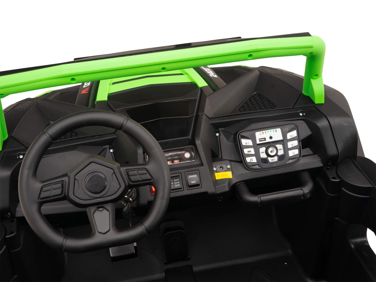 24V TREKCAR Rayder Ride-On Buggy - Green