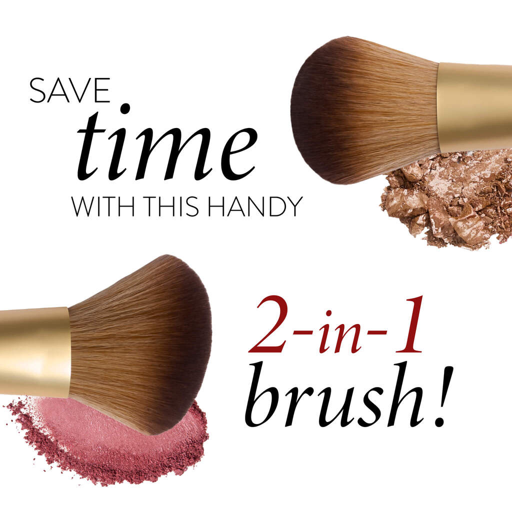 Dual-Ended Blush + Bronzer Brush