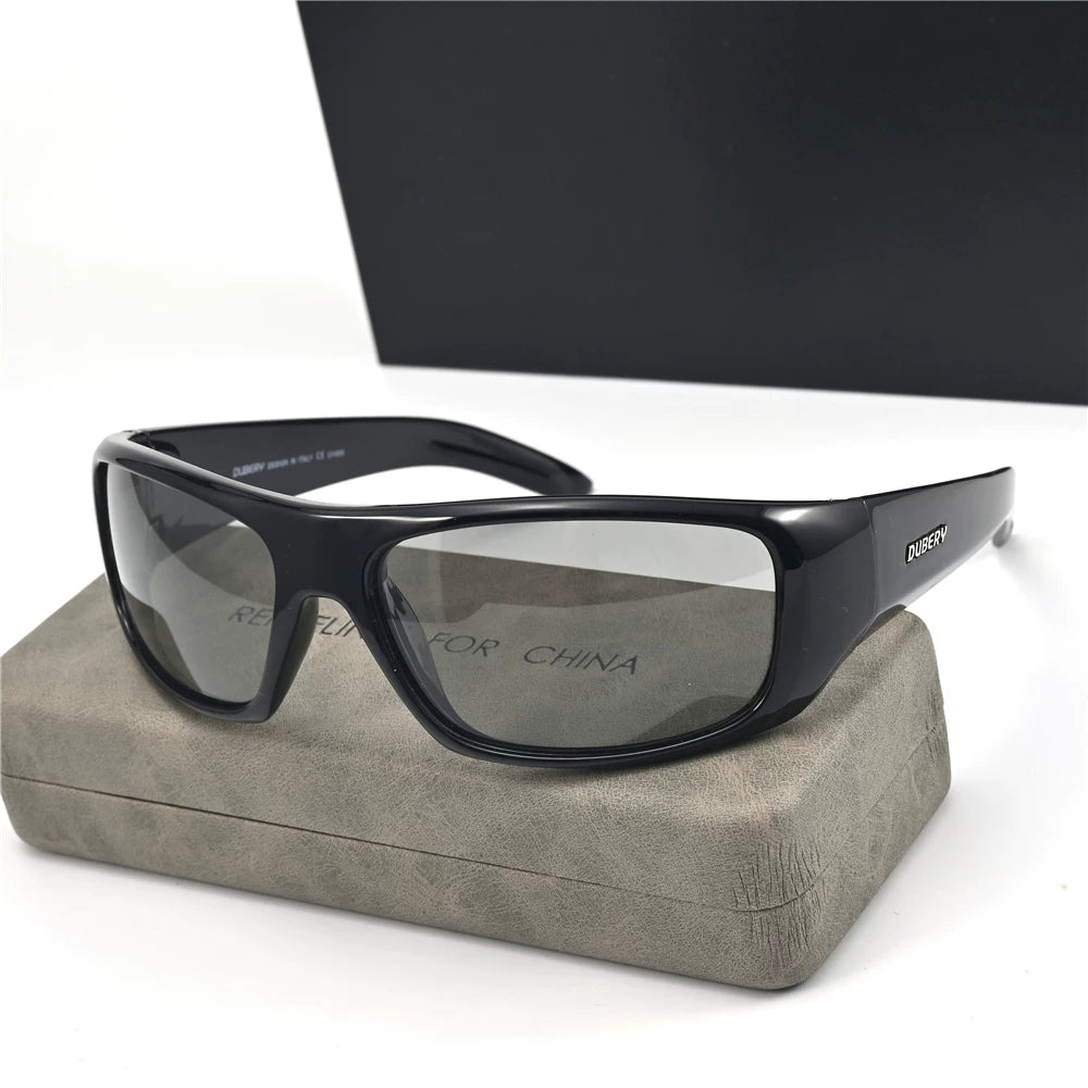 Professional men's polarized sunglasses windproof glasses outdoor cycling sunglasses women's sports color changing wide leg polarized glasses