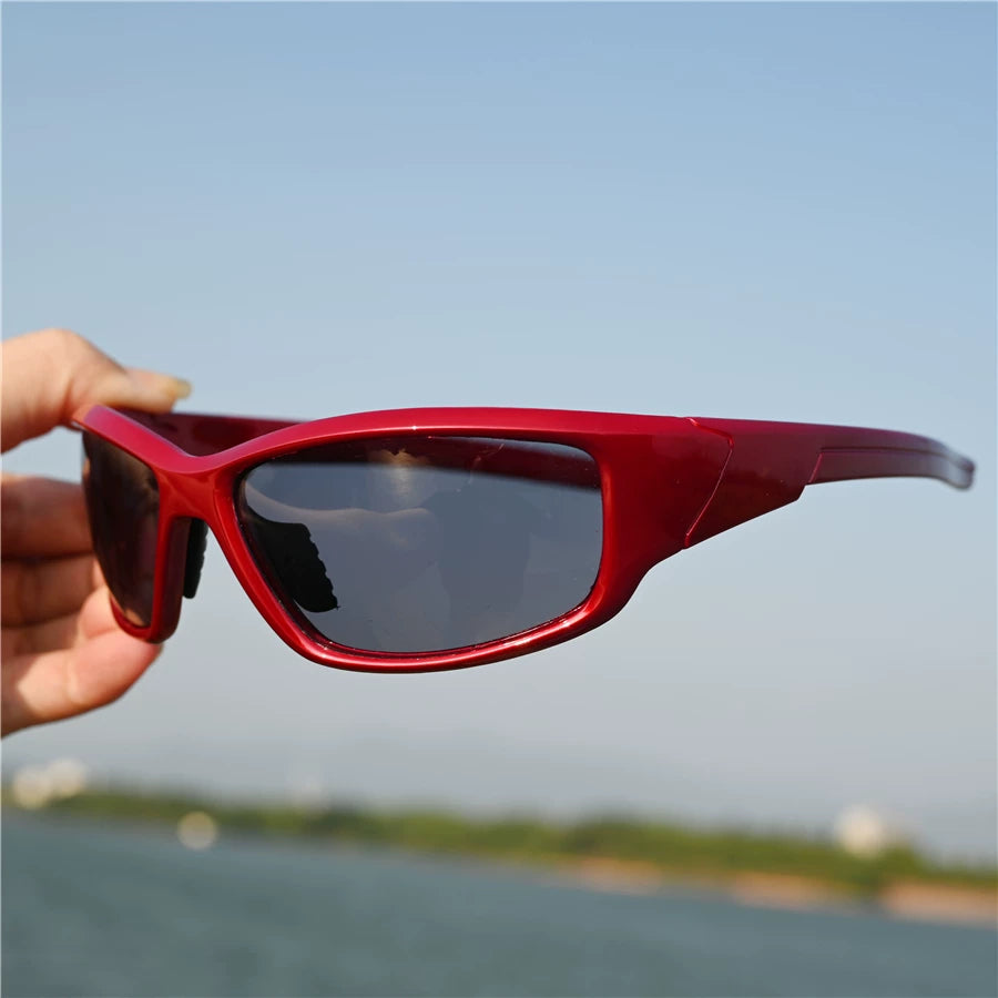 Big red women's running sunglasses polarized glasses windproof glasses outdoor sports small face sunscreen cycling sunglasses cycling