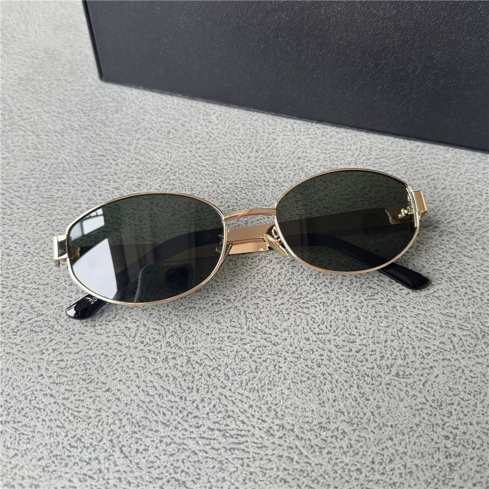 Retro oval black polarized sunglasses for men and women, vintage style sunglasses, versatile for street photography, travel, sun protection
