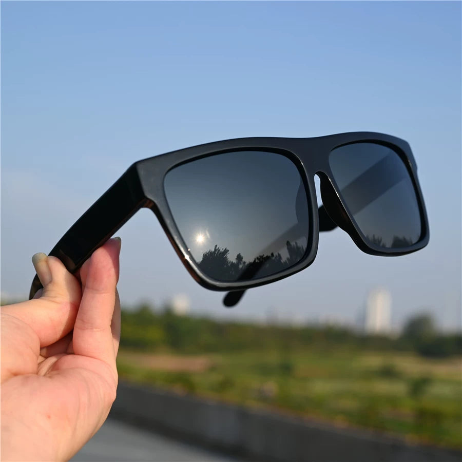 160mm oversized frame men's polarized sunglasses, fat size, fashionable black sunglasses, men's driving experience, enlarged size