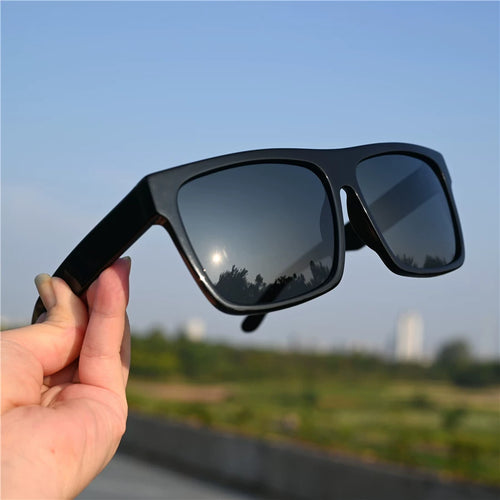 160mm oversized frame men's polarized sunglasses, fat size, fashionable black sunglasses, men's driving experience, enlarged size