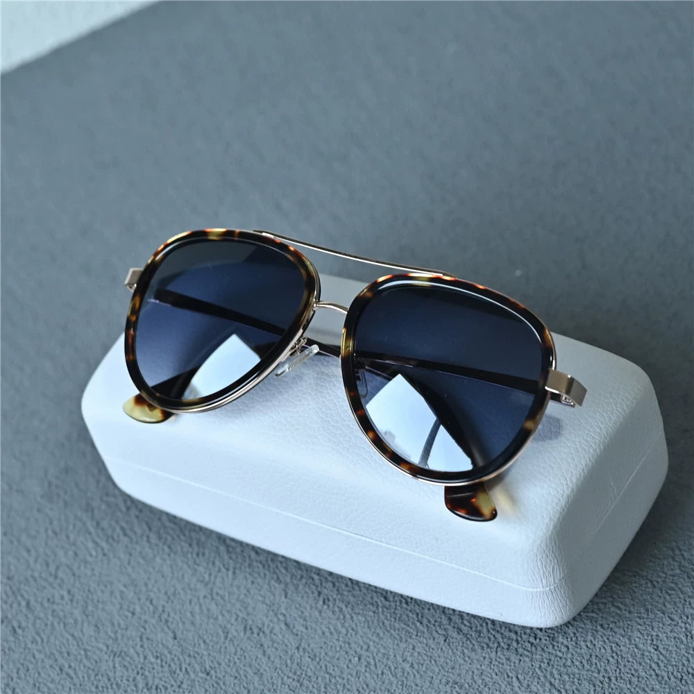 High end tortoiseshell sunglasses for men, nylon high-definition toad mirrors for women, universal foreign trade export quality sheet sunglasses for women