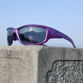 Purple women's cycling sunglasses, polarized glasses, windproof glasses, outdoor sports running, small face sun protection, cycling sunglasses