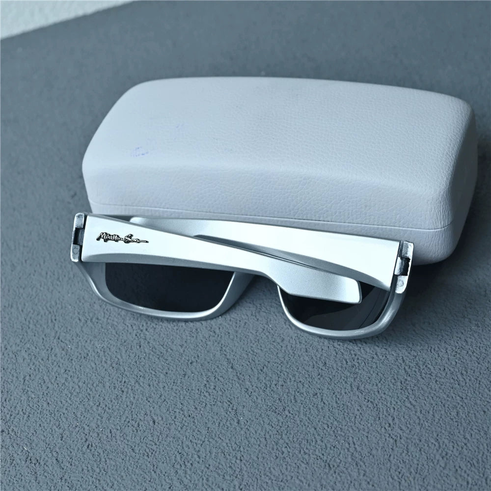 Men's Little Face Cycling Sunglasses Polarized Sunglasses Blue Frame Silver Frame Fashion Wide Leg Sunscreen Glasses Foreign Trade Tail Order