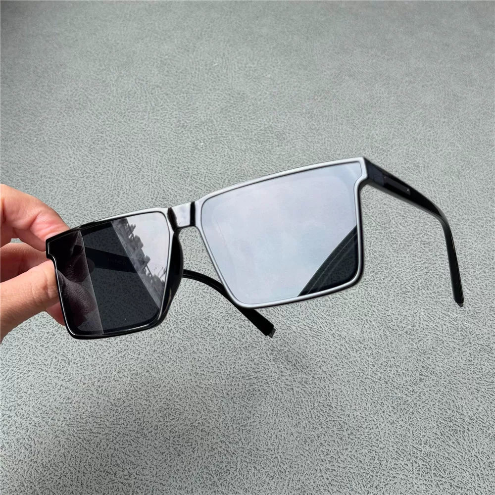 黑色男女款16cm超大框男士偏光太阳镜大脸墨镜加宽加长大码胖子