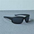 Retro matte black polarized sunglasses for men and women riding windproof glasses, sunglasses, postoperative goggles, dark black sunshade