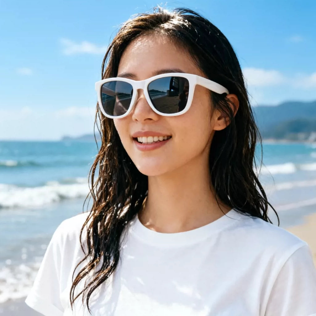 时尚小清新黄色太阳镜偏光墨镜男女通用旅游海边野钓超轻防晒眼镜