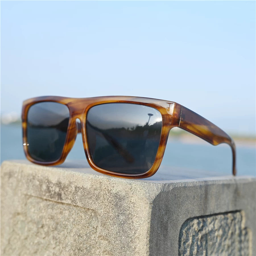 160mm oversized frame men's polarized sunglasses, fat size, fashionable black sunglasses, men's driving experience, enlarged size