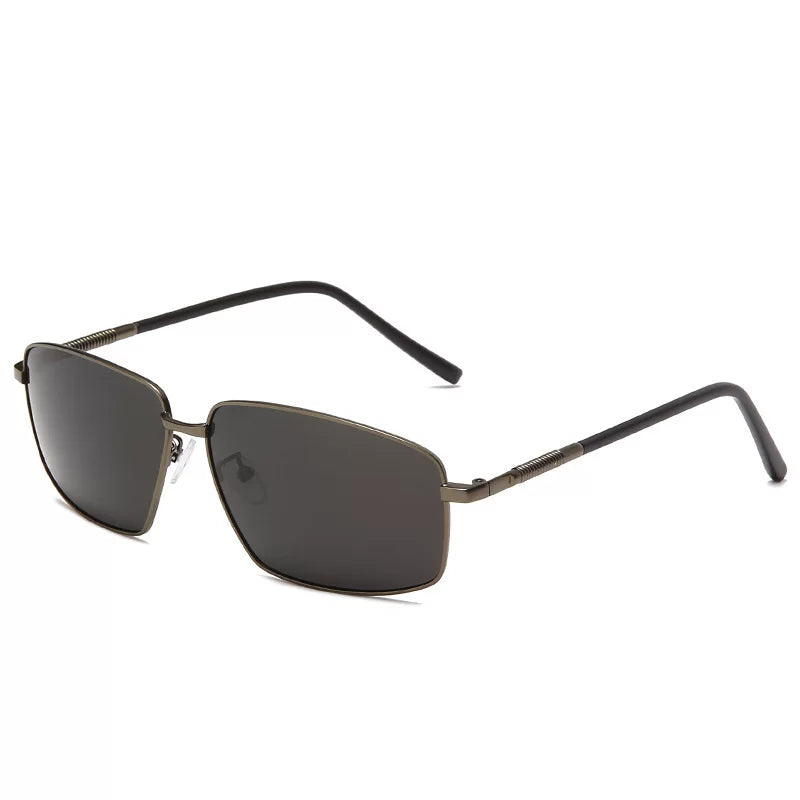 Internally coated men's sunglasses, polarized rectangular sunglasses, sunscreen, driving glasses, high-definition lenses