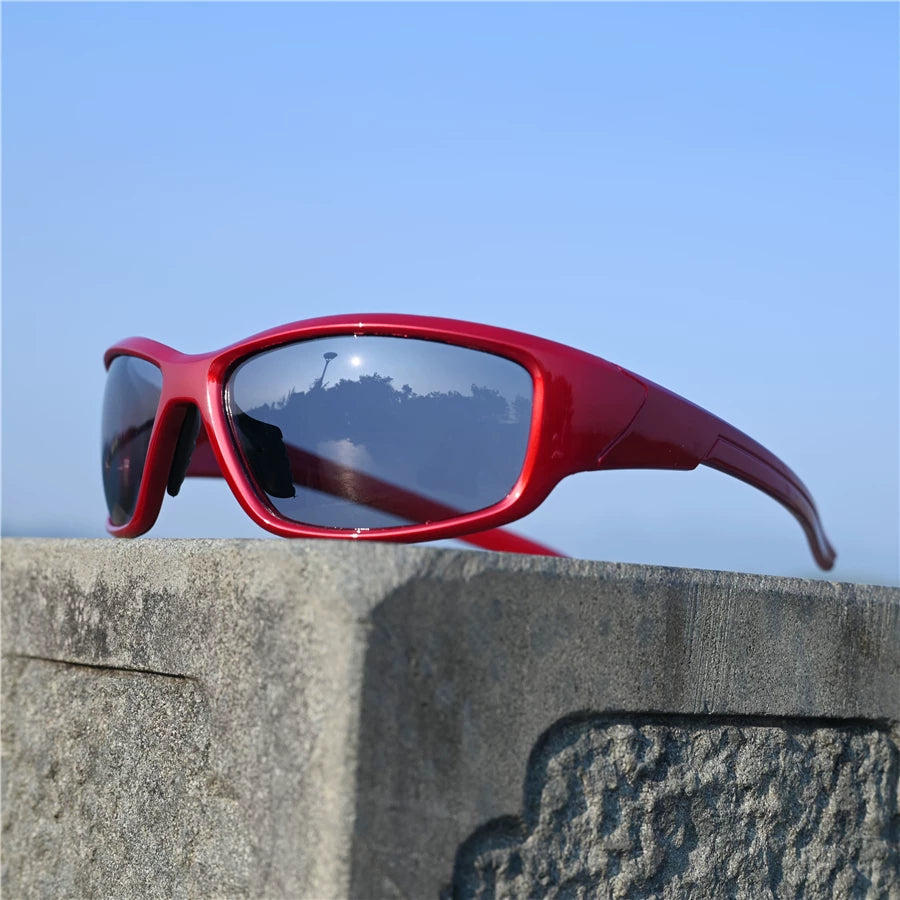 Big red women's running sunglasses polarized glasses windproof glasses outdoor sports small face sunscreen cycling sunglasses cycling