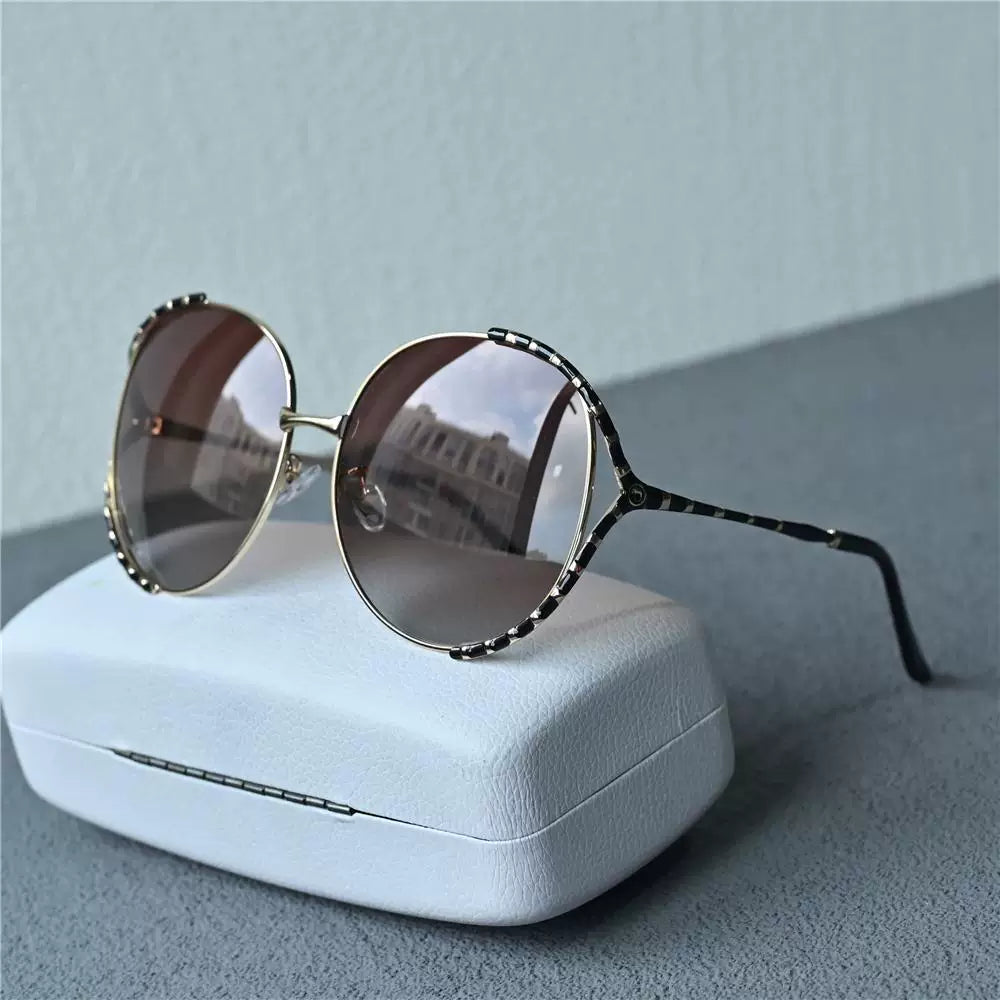 Women's oversized polarized sunglasses 151mm large face slimming anti UV fashionable glasses women's large face sunglasses