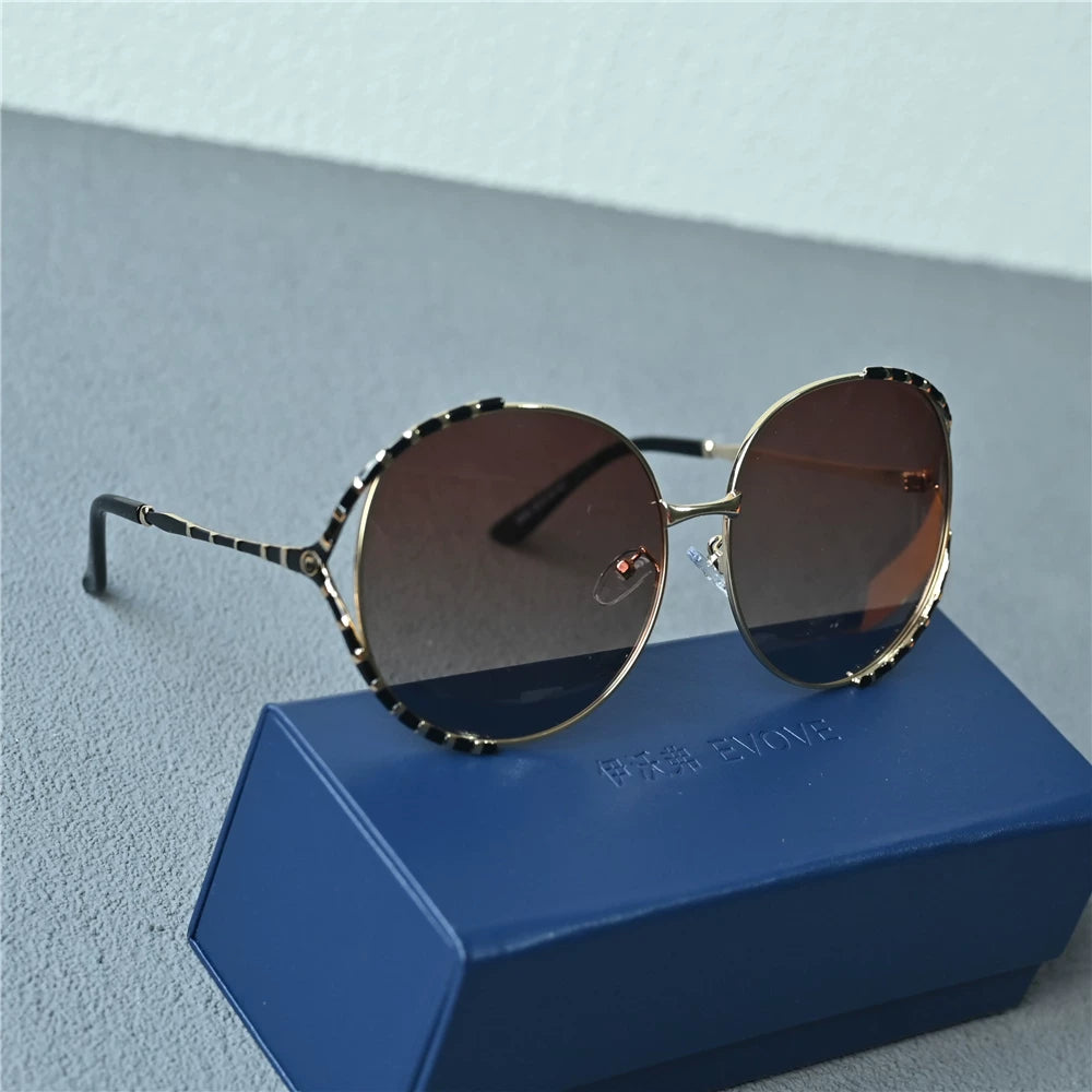 Women's oversized polarized sunglasses 151mm large face slimming anti UV fashionable glasses women's large face sunglasses