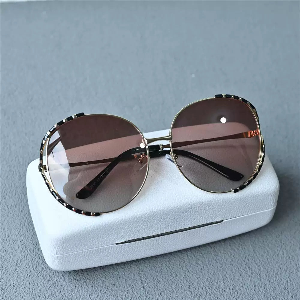 Women's oversized polarized sunglasses 151mm large face slimming anti UV fashionable glasses women's large face sunglasses