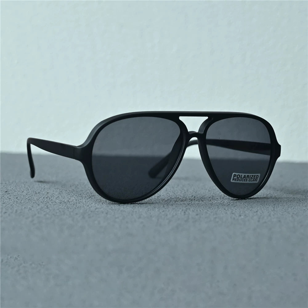 Summer Men's Sunglasses Polarized Trendy Cool Toad Mirror Driving Mirror Anti glare Protective Sunglasses Can be Paired with Myopia