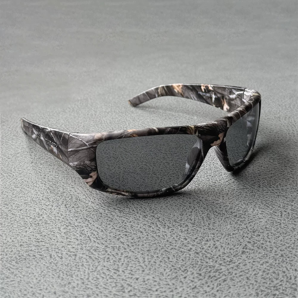Professional men's polarized sunglasses windproof glasses outdoor cycling sunglasses women's sports color changing wide leg polarized glasses