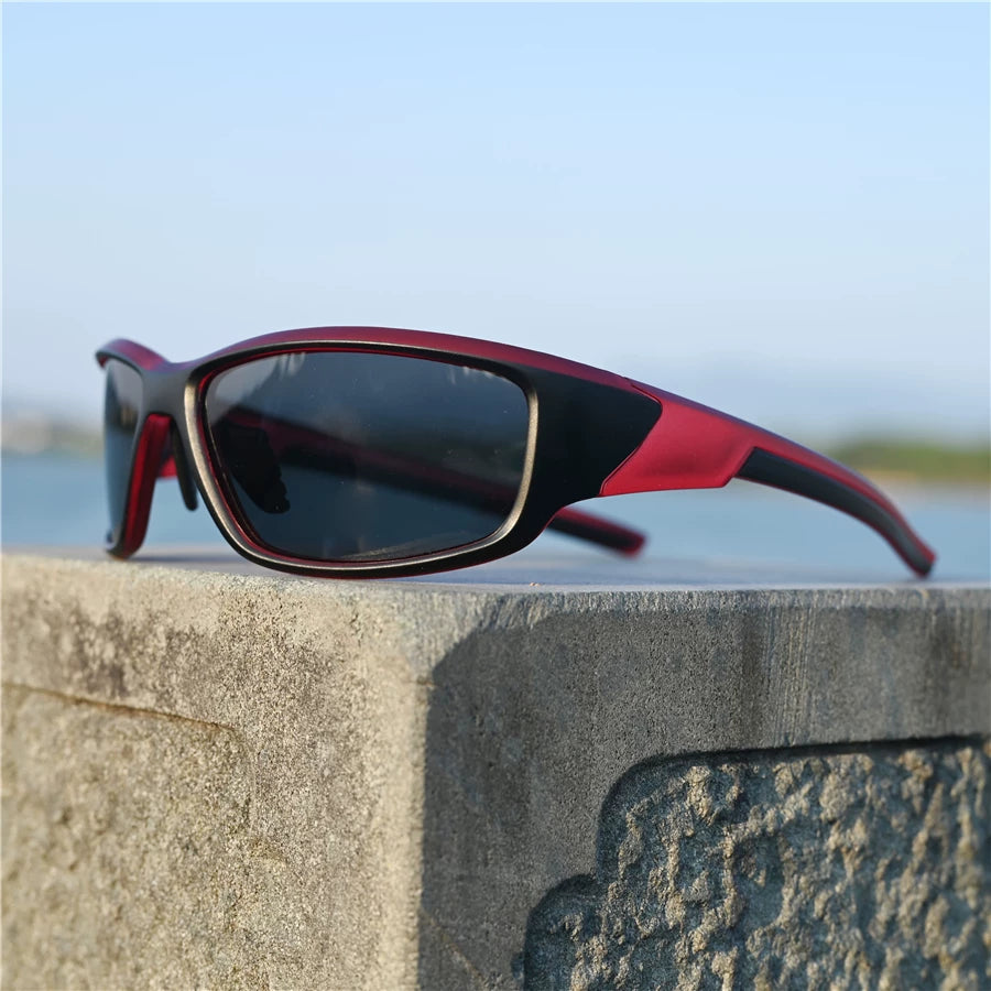 Big red women's running sunglasses polarized glasses windproof glasses outdoor sports small face sunscreen cycling sunglasses cycling