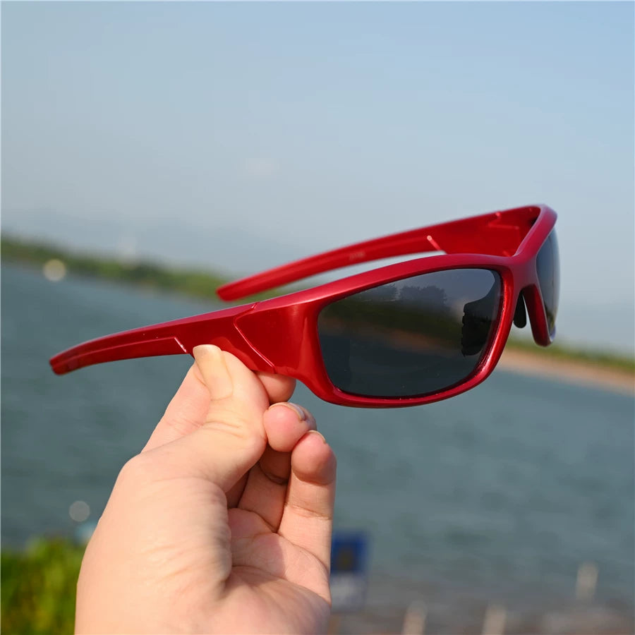 Big red women's running sunglasses polarized glasses windproof glasses outdoor sports small face sunscreen cycling sunglasses cycling