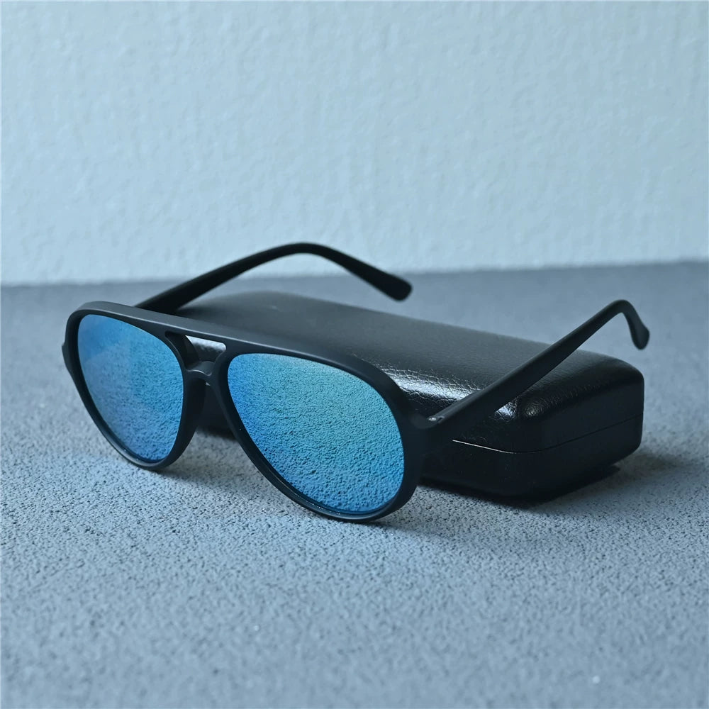 Summer Men's Sunglasses Polarized Trendy Cool Toad Mirror Driving Mirror Anti glare Protective Sunglasses Can be Paired with Myopia