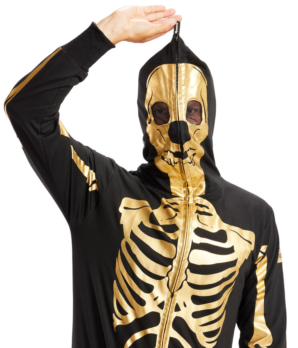 Women's Gold Skeleton Costume