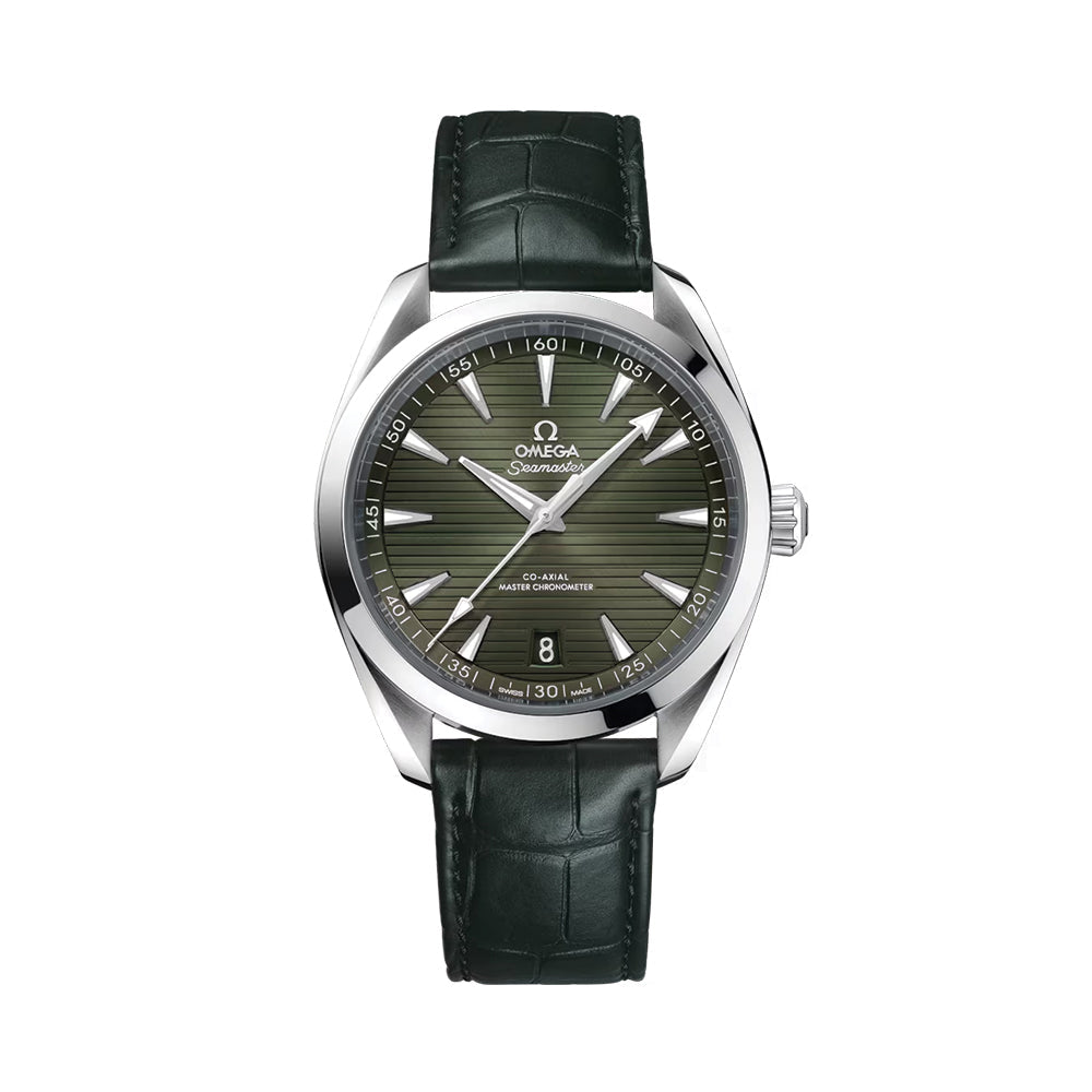 Seamaster Aqua Terra 150M 41mm - Green on Leather Strap