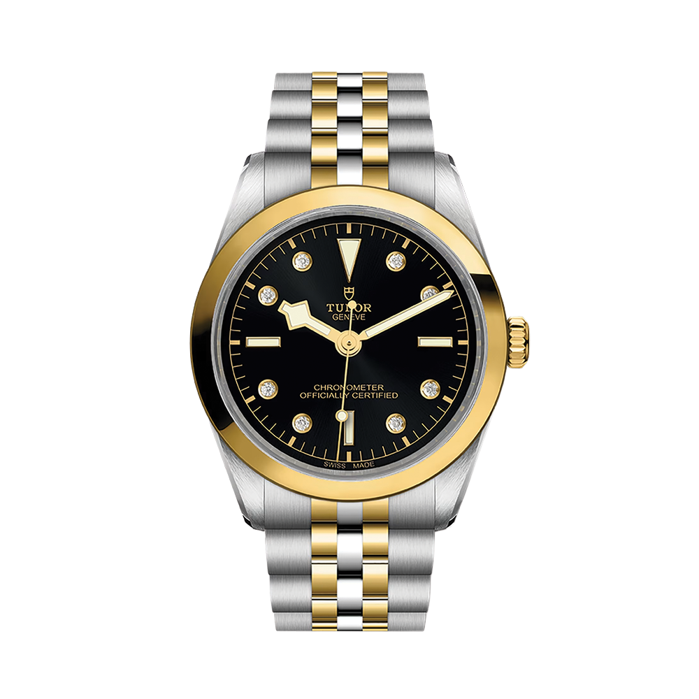 Black Bay One S&G 36mm - Black, Diamond-Set on Bracelet