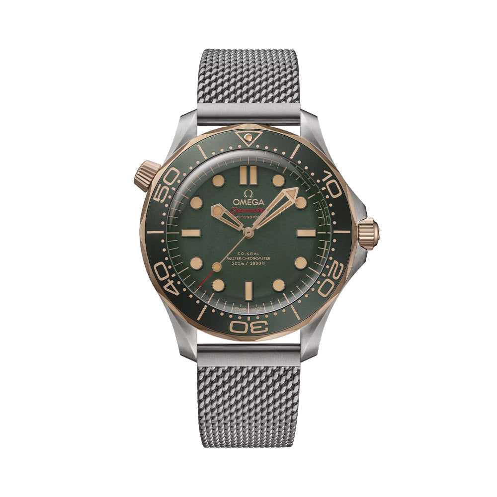 Seamaster Diver 300M Titanium and Bronze Gold 42mm - Green on Bracelet