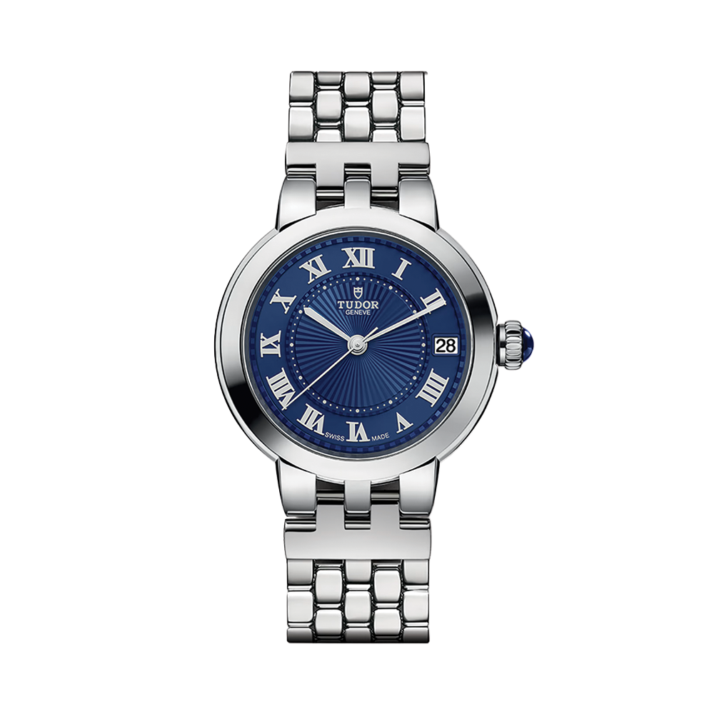 Clair de Rose 34mm - Blue on Bracelet