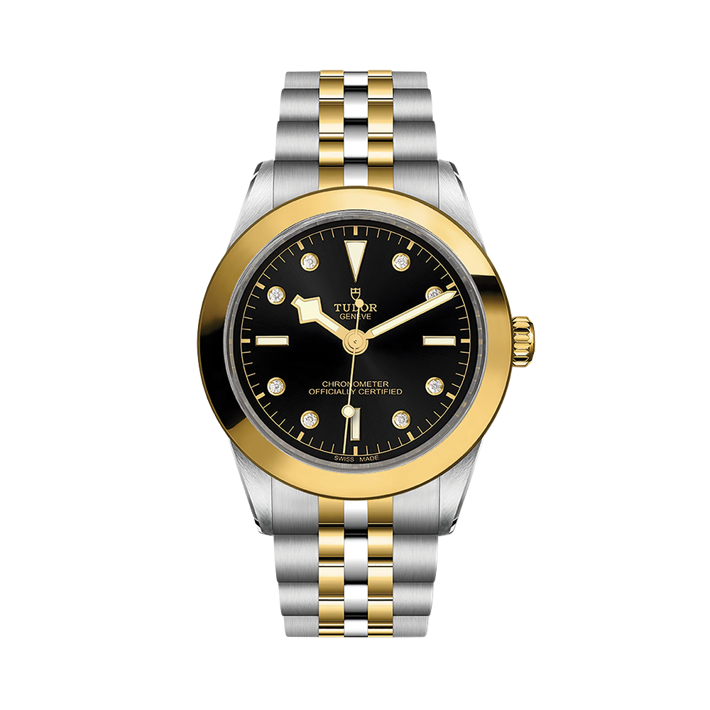 Black Bay One S&G 39mm - Black, Diamond-Set on Bracelet