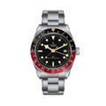 Black Bay 58 GMT 39mm - Black, Burgundy Bezel on 3-Link Bracelet