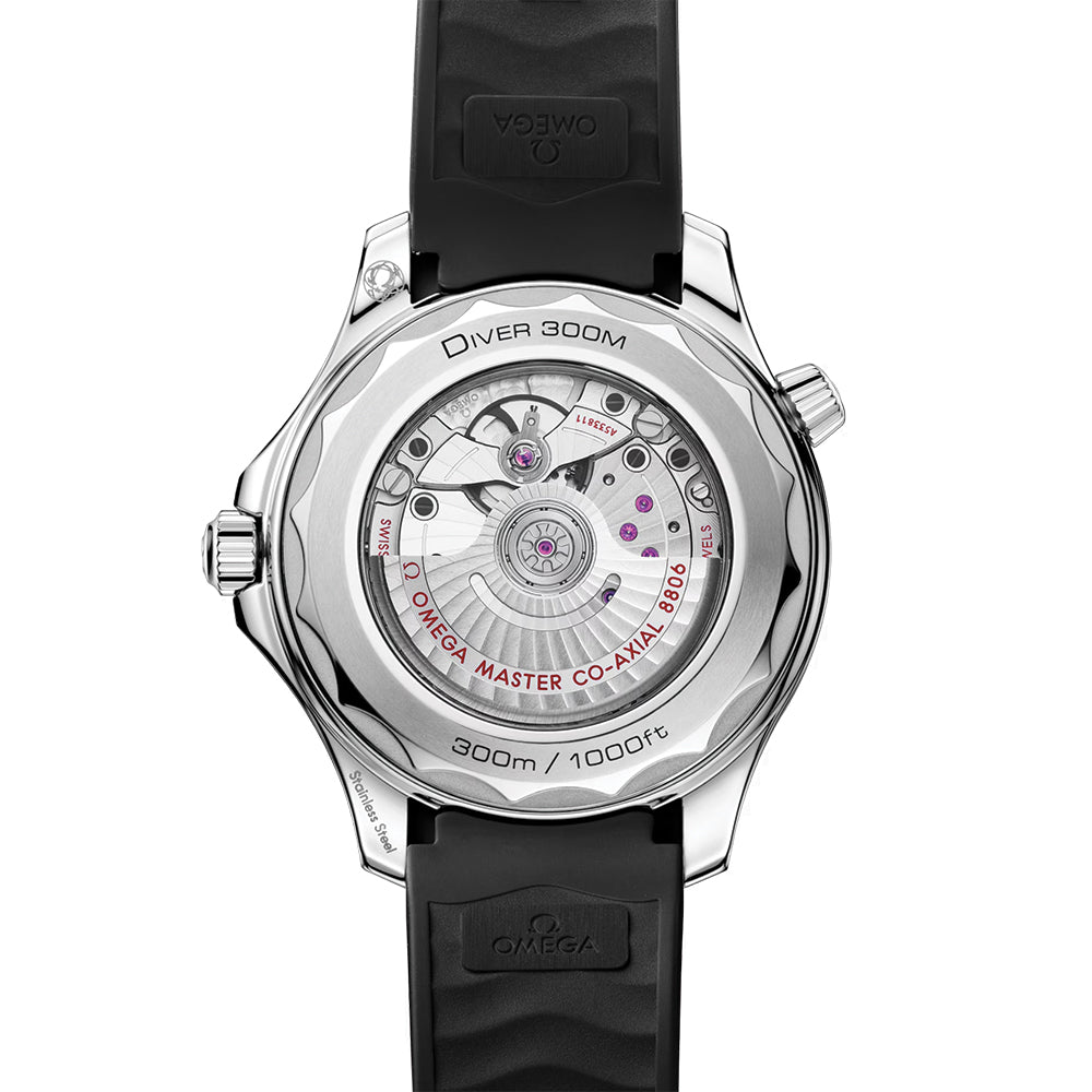 Seamaster Diver 300M Aluminum Bezel 42mm - Black on Rubber Strap