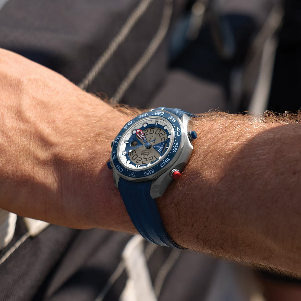 Seamaster Regatta America's Cup Titanium on Rubber Strap 46.75mm - Grey on Rubber Strap