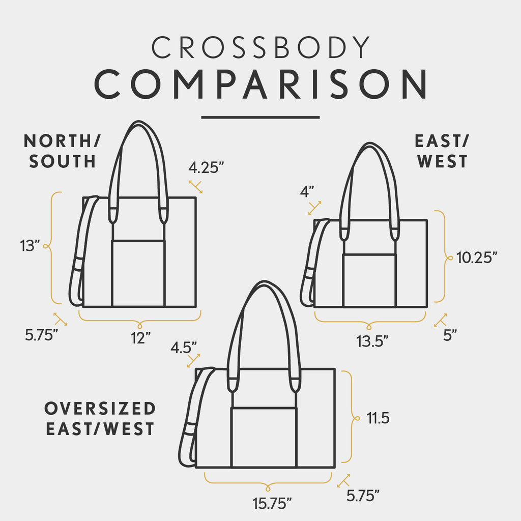 Large Lola Zipper Crossbody Tote