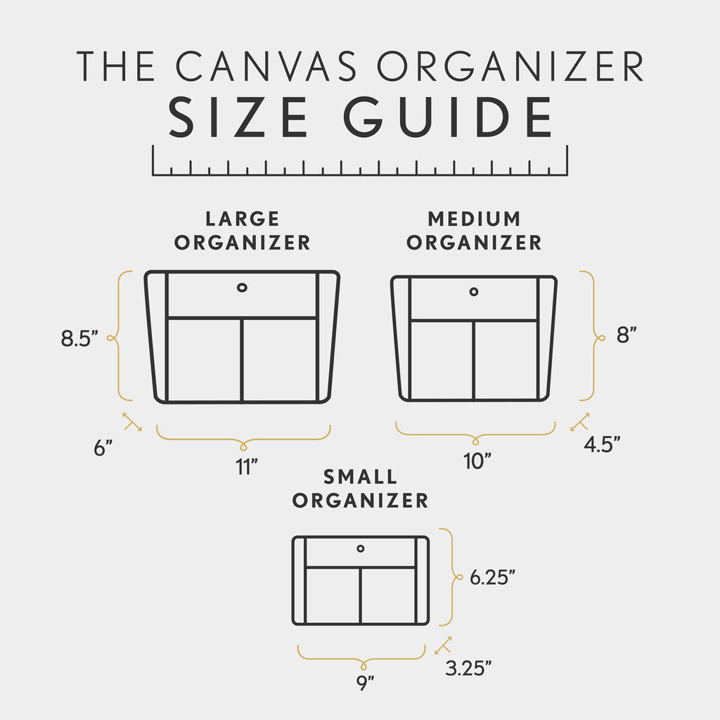 Printed Canvas Purse Organizer