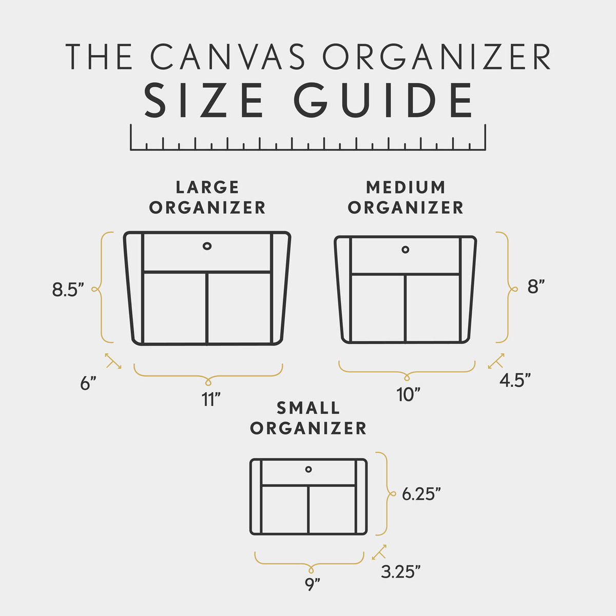 Printed Canvas Purse Organizer