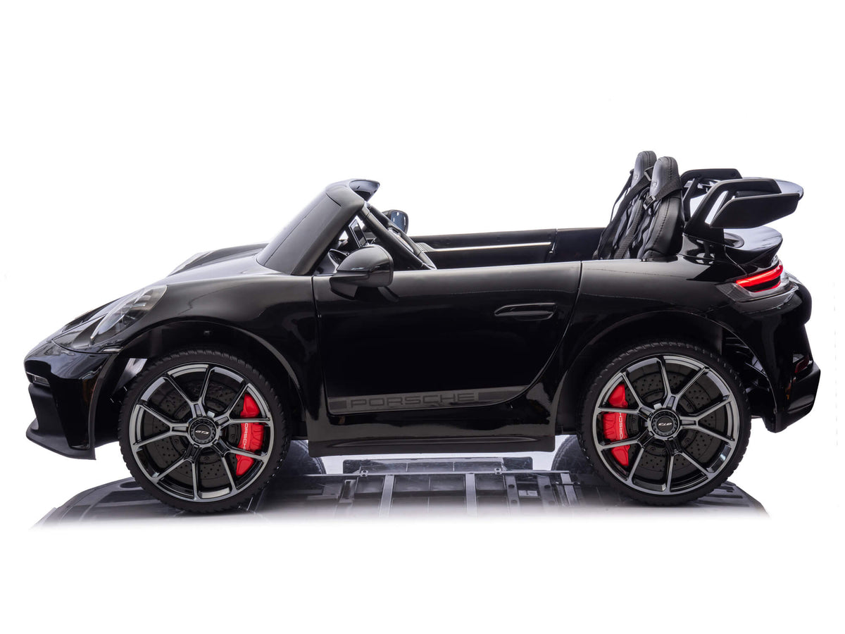 24V Porsche 911 GT3 Kids 2-Seater Ride On Car - Black