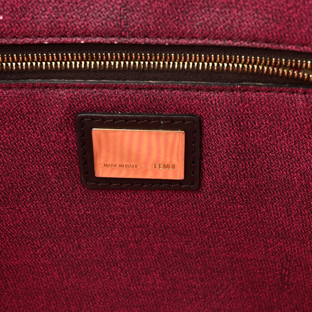 Zucca Spalmati Medium Roll Tote Tobacco Fuxia