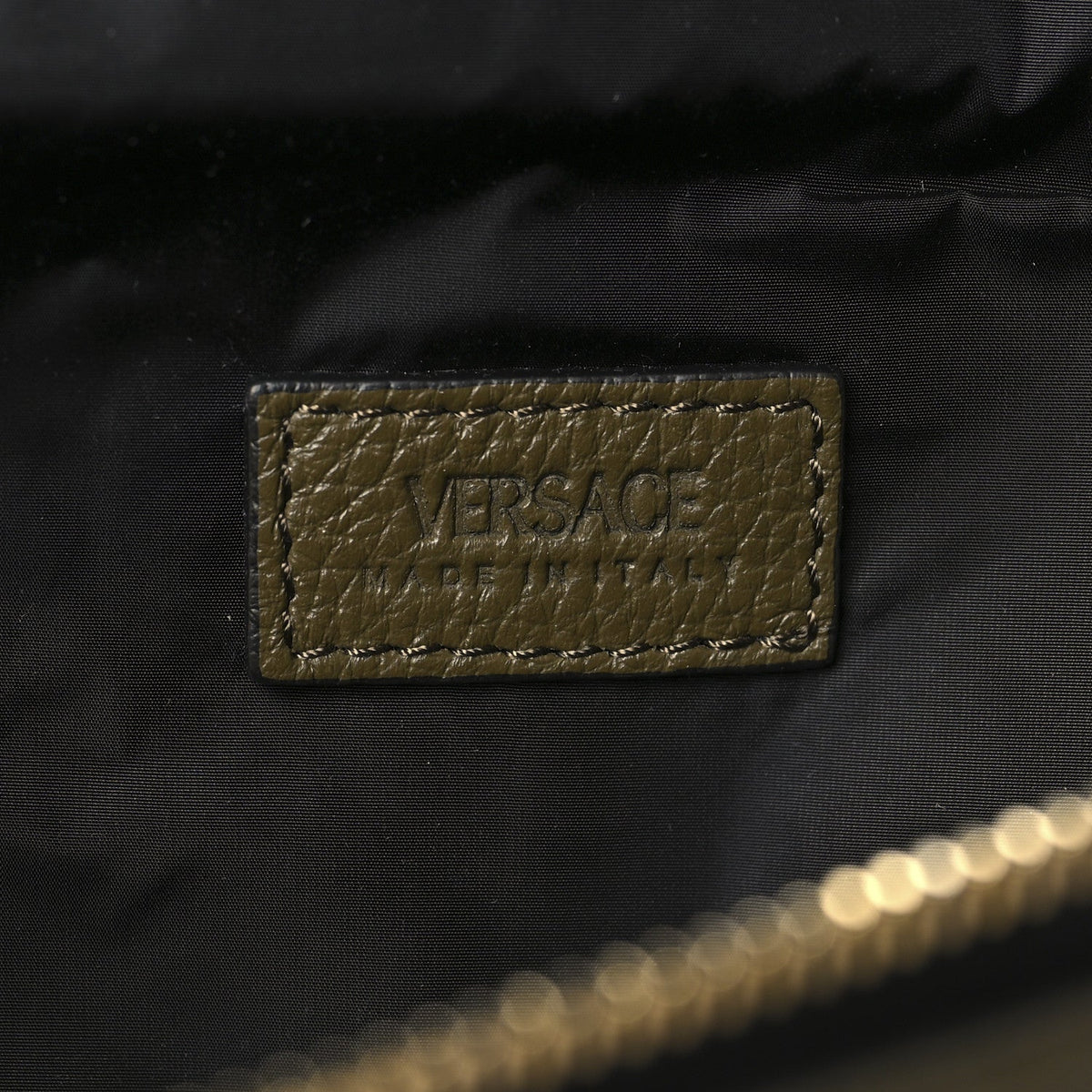 Grained Calfskin Vanitas Medea Belt Bag Khaki